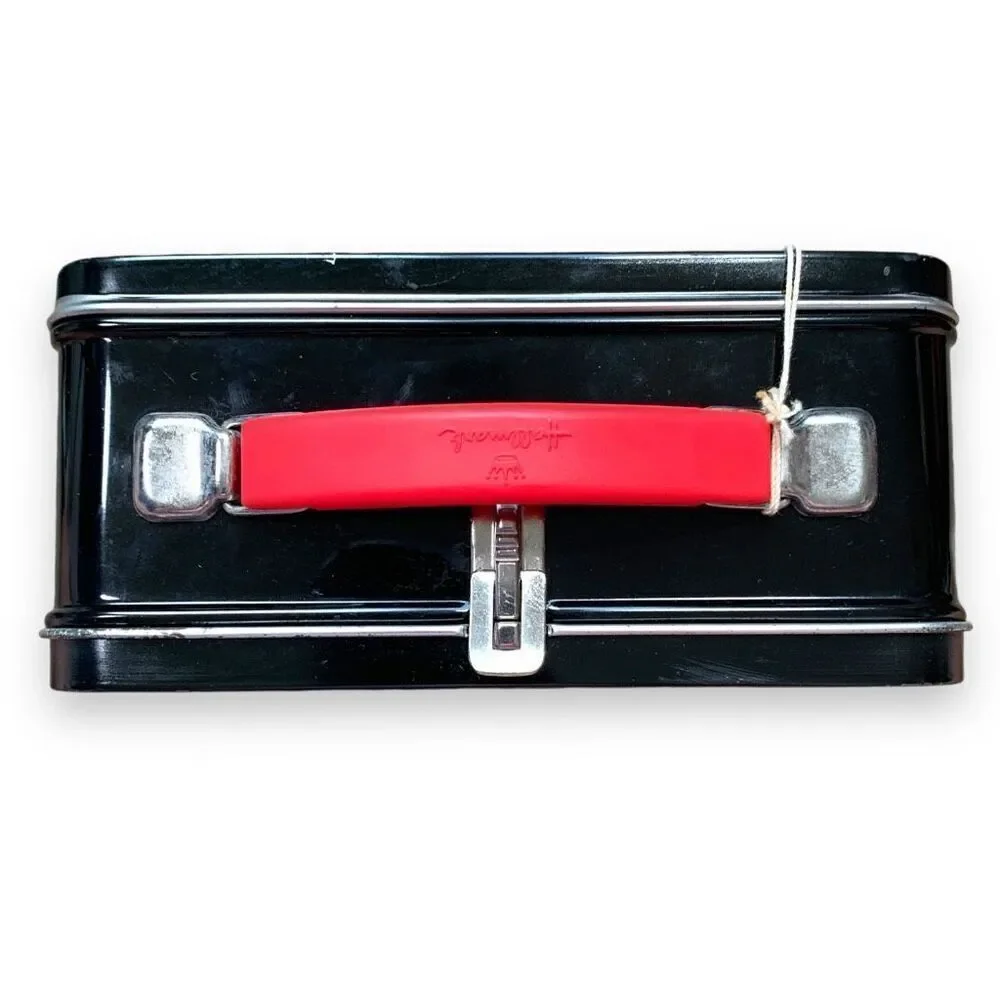 Vintage 90s Barbie X Hallmark Black‎ Lunch Kit Metal Red Handle Limited Edition